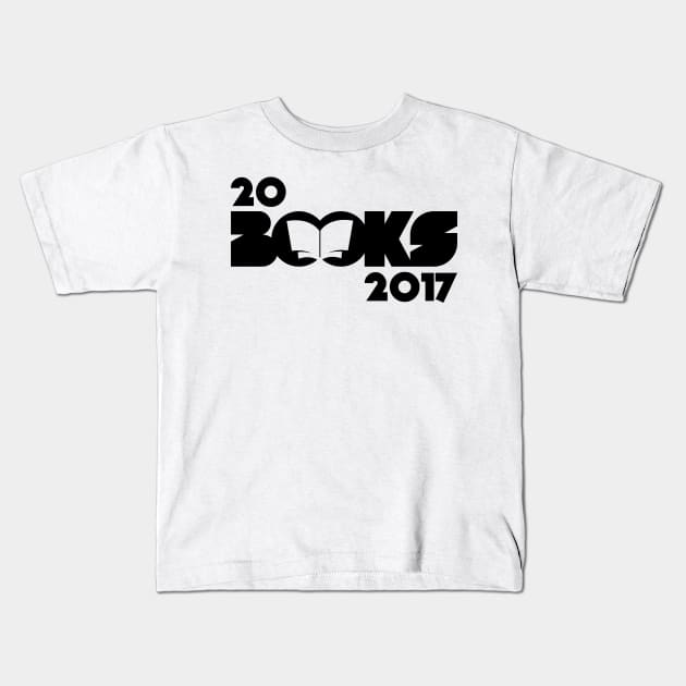 20Books 2017 Black Kids T-Shirt by craigmartelle